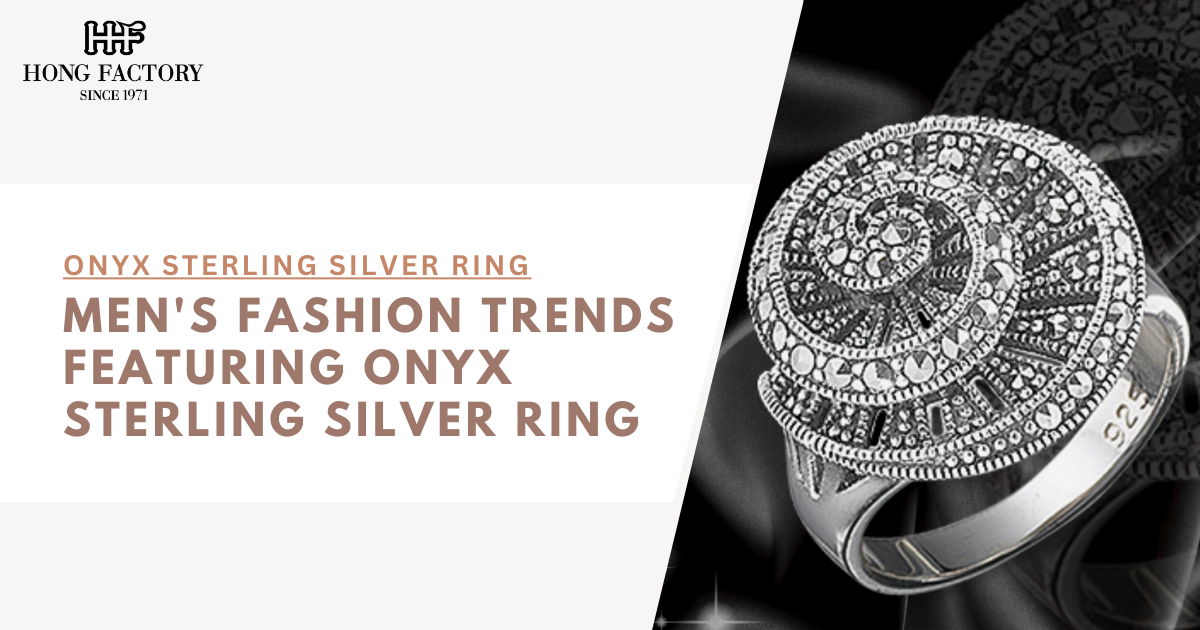 Onyx Sterling Silver Ring