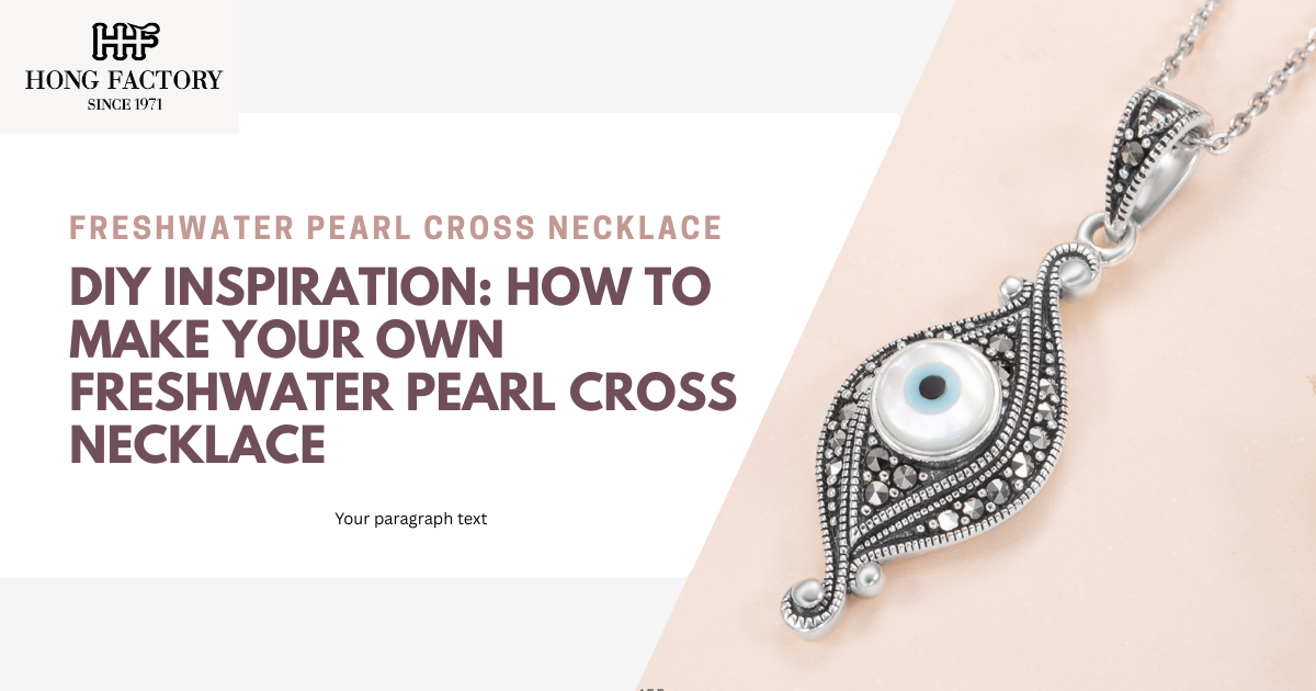 Freshwater Pearl Cross Necklace